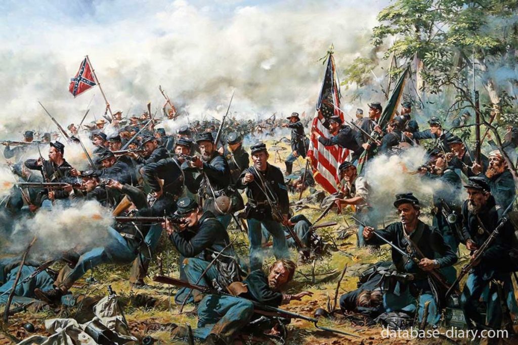 Gettysburg เป็นสถานที่ซึ่งกองทัพฝ่ายสัมพันธมิตรและพันธมิตรปะทะกันเมื่อวันที่ 1 กรกฎาคม พ.ศ. 2406 การต่อสู้ครั้งนี้เป็นการนองเลือด