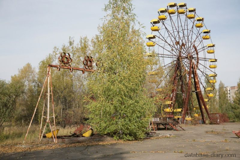 Pripyat , Ukraine เมื่อวันที่ 26 เมษายน พ.ศ. 2529 ระหว่างการทดสอบเพื่อดูว่าจำเป็นต้องใช้พลังงานเท่าใดเพื่อให้เครื่องปฏิกรณ์หมายเลข 4