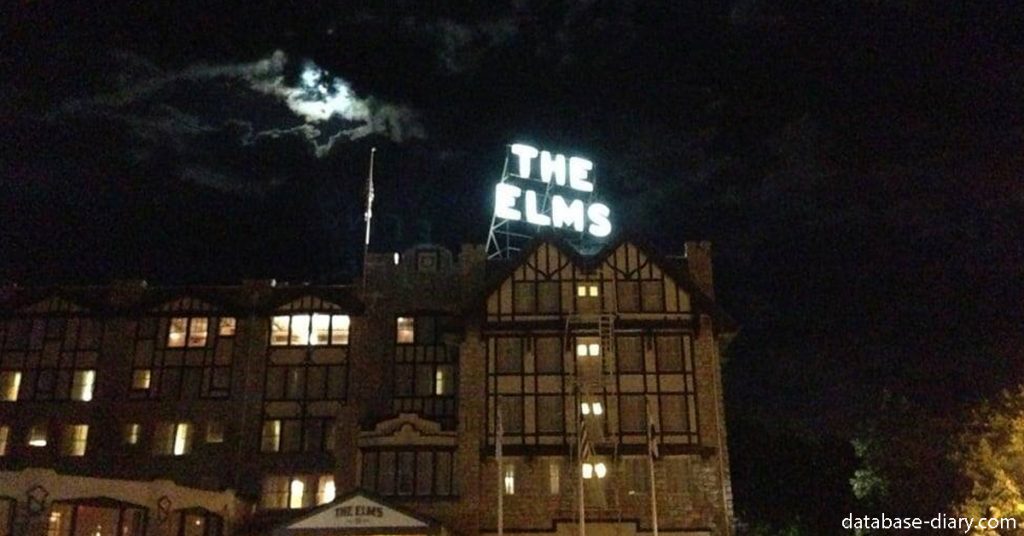 Haunted Elms Hotel in Excelsior Springs โรงแรมเอล์มในเอ็กเซลซิเออร์ สปริงส์ รัฐมิสซูรี ซึ่งมีประวัติย้อนหลังไปถึงช่วงทศวรรษที่ 1880 