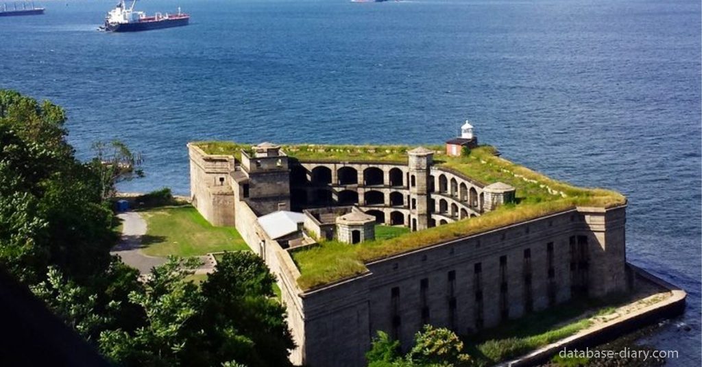 Fort Wadsworth ป้อมวัดส์เวิร์ธรัฐนิวยอร์กตั้งอยู่บนเกาะสตาเตน เป็นหนึ่งในสถานที่ปฏิบัติงานทางทหารที่เก่าแก่ที่สุดในประเทศ ไซต์